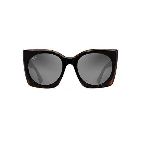 【SALE開催中】 Maui Jim Women´s Pakalana Polarized Fashion Sunglasses， Black w/ 並行輸入品