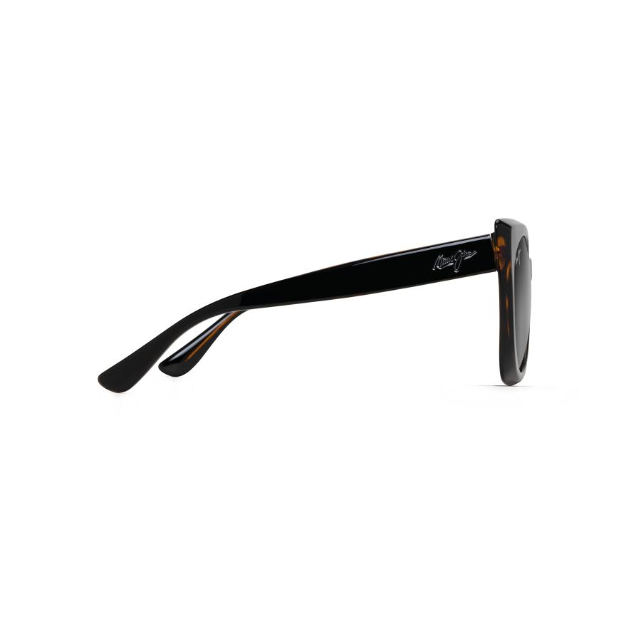【SALE開催中】 Maui Jim Women´s Pakalana Polarized Fashion Sunglasses， Black w/ 並行輸入品