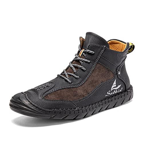 【並行輸入品】Lazzy Mens Casual Shoes Ankle Chukka Boots Leather Dress Boots Lの画像
