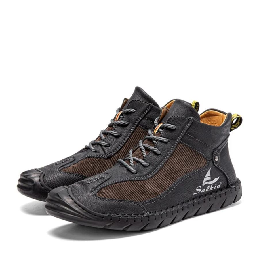 【並行輸入品】Lazzy Mens Casual Shoes Ankle Chukka Boots Leather Dress Boots Lの画像