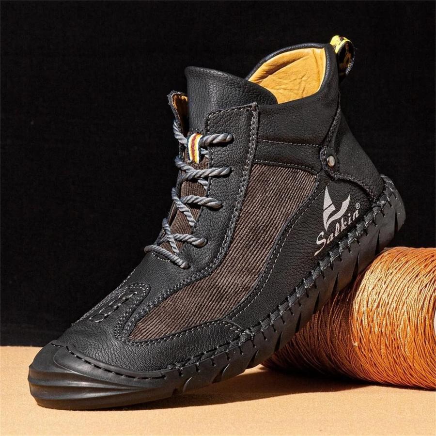 【並行輸入品】Lazzy Mens Casual Shoes Ankle Chukka Boots Leather Dress Boots Lの画像