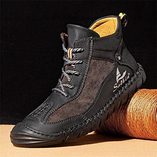 【並行輸入品】Lazzy Mens Casual Shoes Ankle Chukka Boots Leather Dress Boots Lの画像