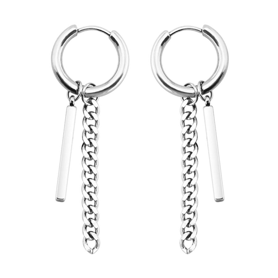 【並行輸入品】Hypoallergenic Stainless Steel Party Hoop Earrings, Women Men Si