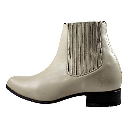 【並行輸入品】El Canelo Men's Ankle Boots Botines Charros Deer Leather (7, Ostの画像