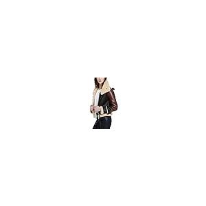 【並行輸入品】A2Z Leather Craft New Womens B3 Bomber Genuine Sheepskin Coat Avの画像