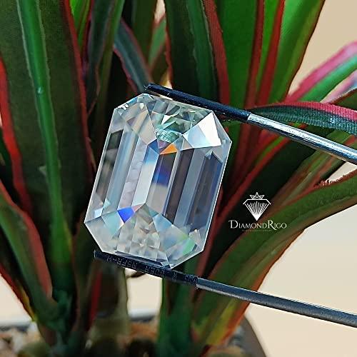 【並行輸入品】7x5 MM Emerald Cut Loose Moissanite Stone for Engagement Ring, Wの画像