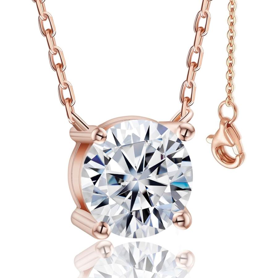 並行輸入品】モアッサナイトダイヤモンドネックレス 2カラット