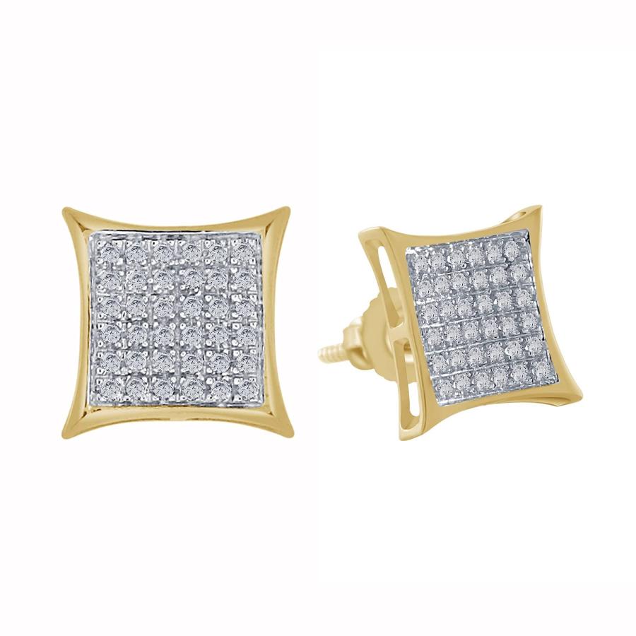 【並行輸入品】HALO JEWELERS 10k Yellow Gold 0.20 Carat (ctw) Round Cut Naturalの画像