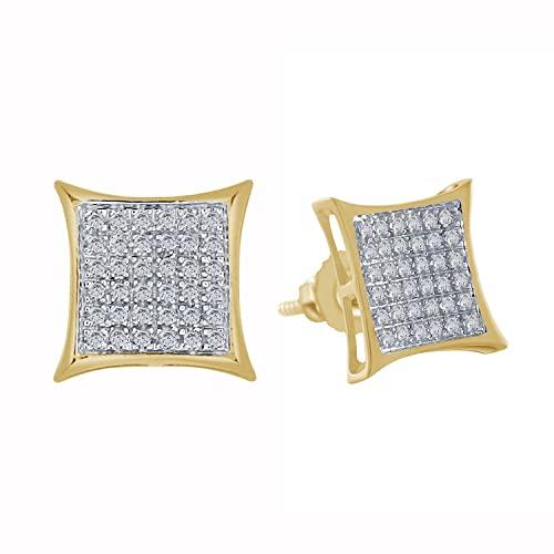 【並行輸入品】HALO JEWELERS 10k Yellow Gold 0.20 Carat (ctw) Round Cut Naturalの画像