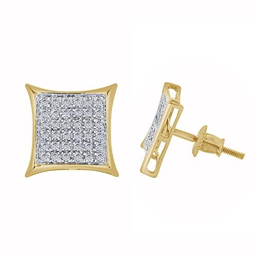 【並行輸入品】HALO JEWELERS 10k Yellow Gold 0.20 Carat (ctw) Round Cut Naturalの画像