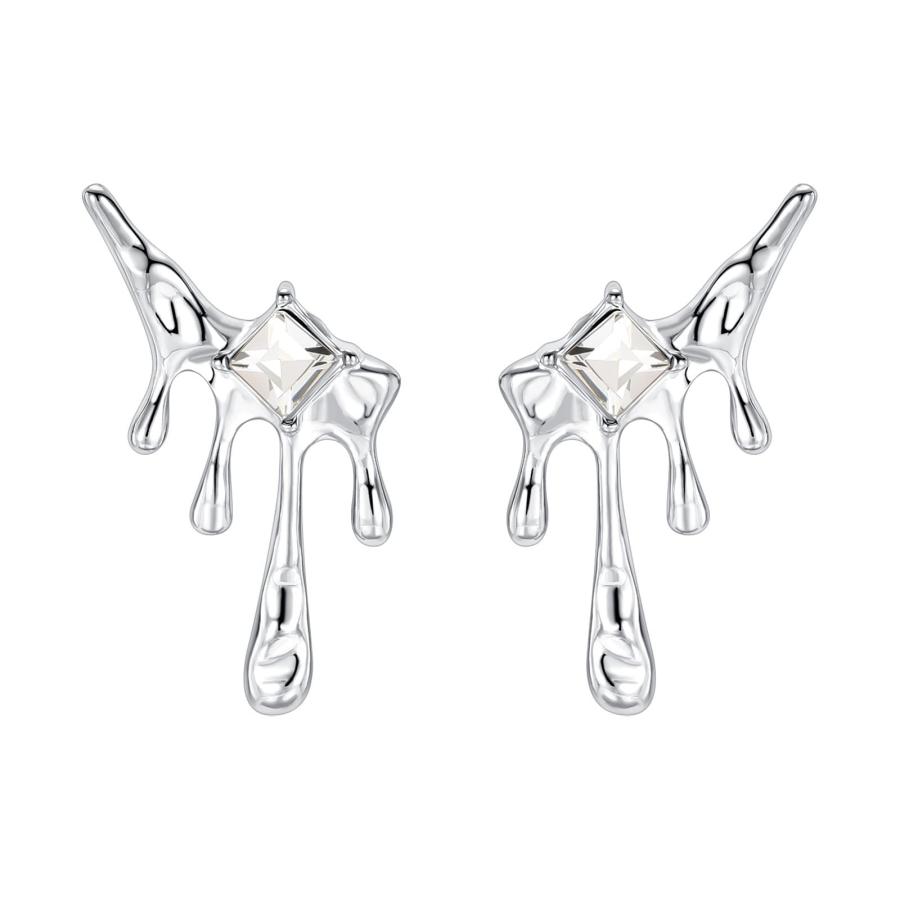 【並行輸入品】Chunky Hoop Earrings for Women Teen Girl Jewelry Rhinestone Stat