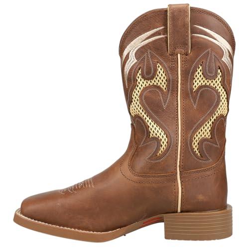 【並行輸入品】Justin Boots Mens Stampede Vented Shaft Tooled Inlay Soft Toe Caの画像