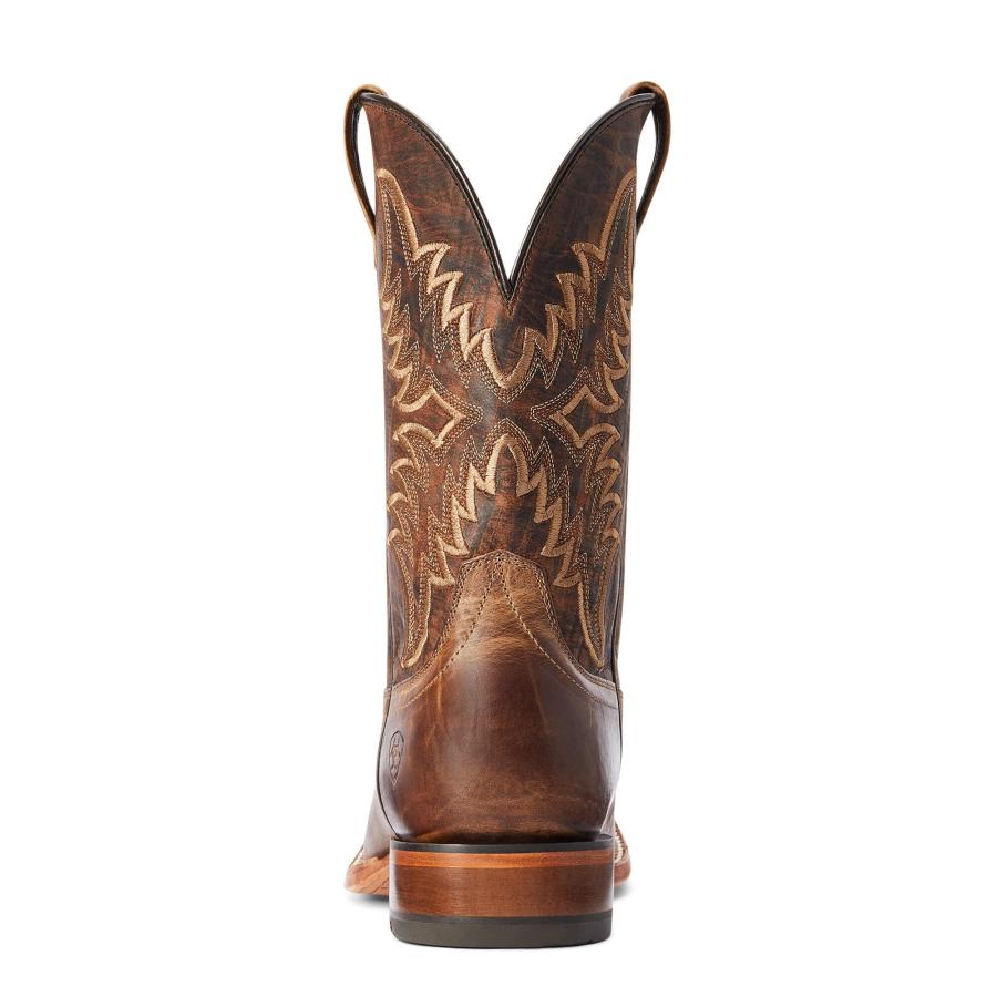 【並行輸入品】Ariat Mens Point Ryder Western Boot Dry Creek Tan/Burnt Brown 9.の画像