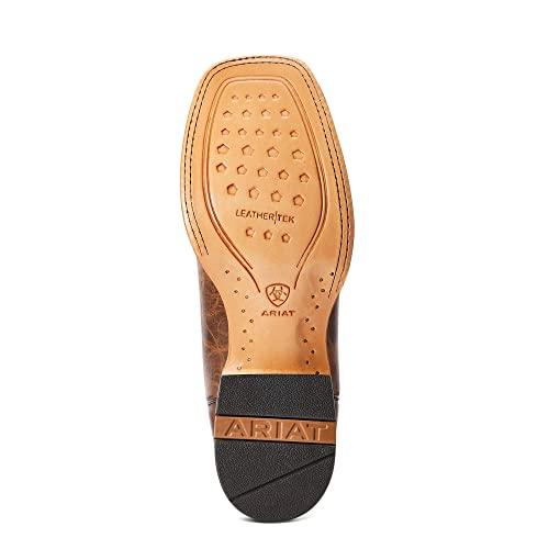 【並行輸入品】Ariat Mens Point Ryder Western Boot Dry Creek Tan/Burnt Brown 9.の画像