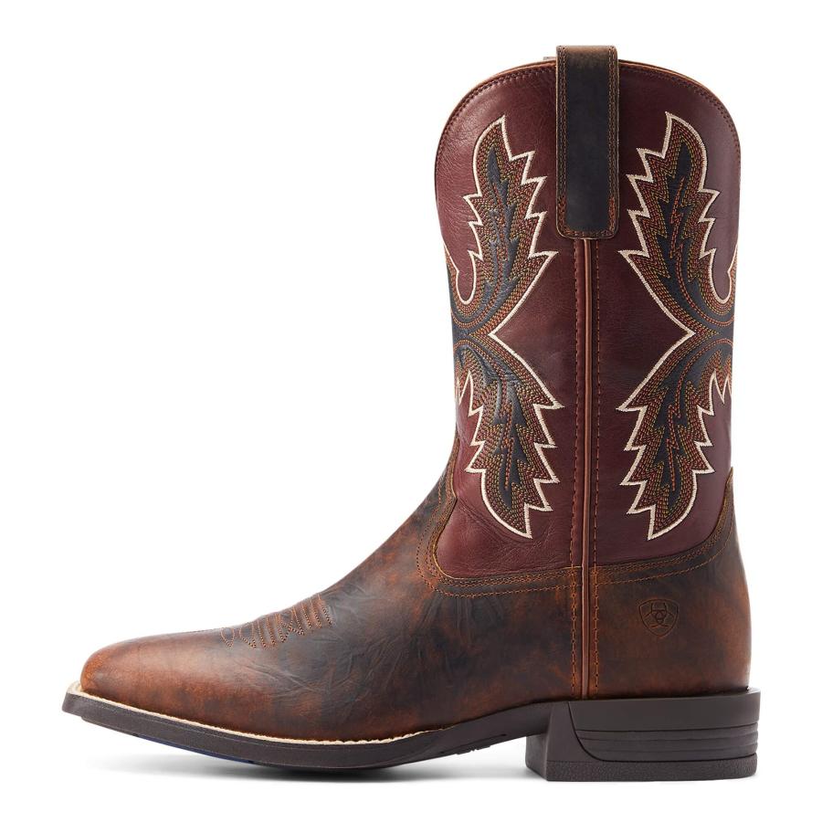 【並行輸入品】Ariat Mens Pay Window Western Boot Bartop Brown/Cognac 15の画像