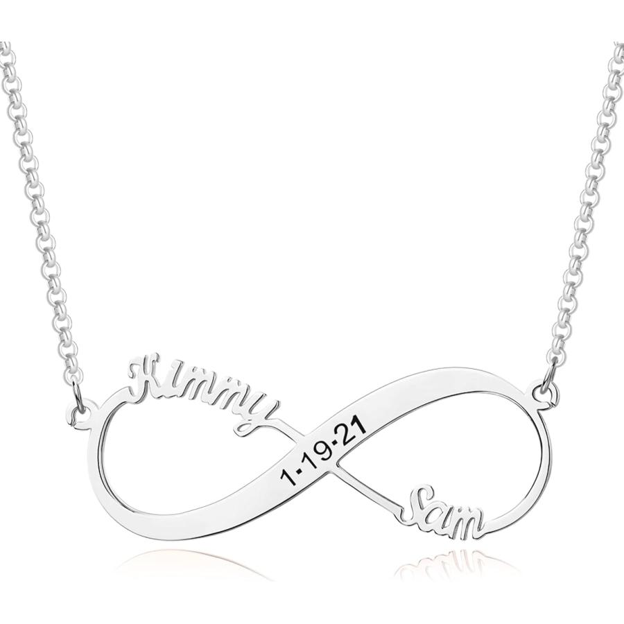 【並行輸入品】Kurafeel Infinity Name Necklace Custom Name Necklace Personalized Cu