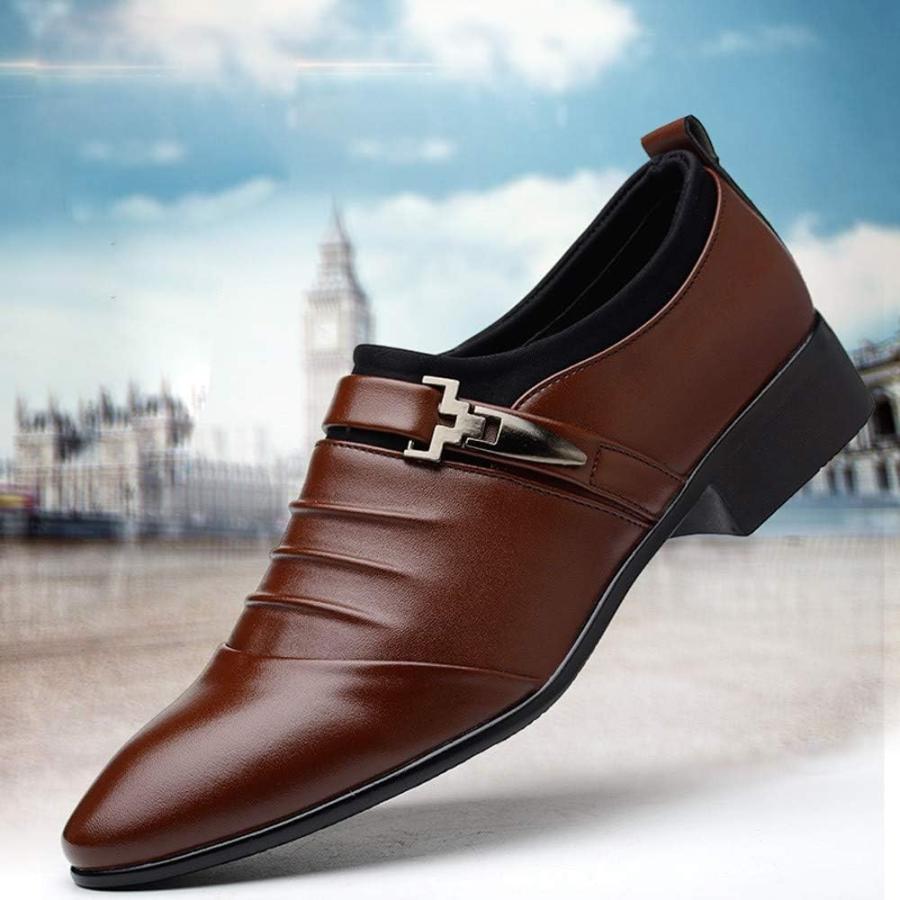 【並行輸入品】Best Dress Shoes for Men British Men's Formal Wedding Shoes Leatherの画像