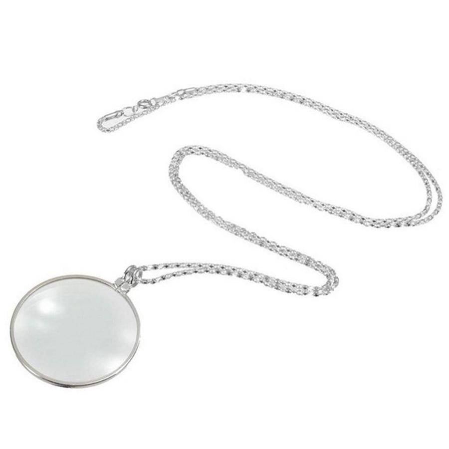 【並行輸入品】Watch and Necklace Set for Women Hanging Type Magnifier Pendant