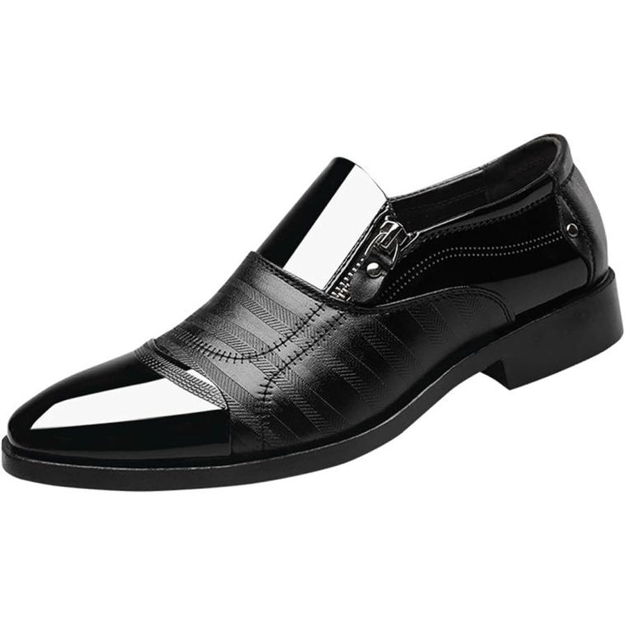【並行輸入品】Mens Pointed Toe Dress Shoes Breathable Leather Business Shoes Slipの画像