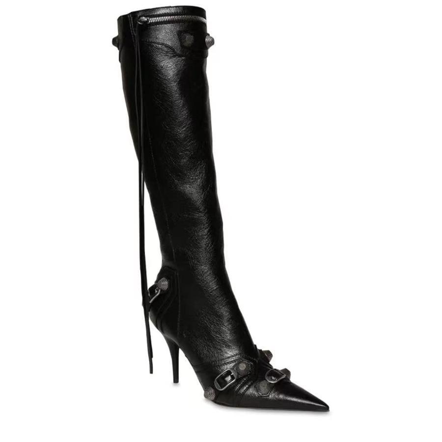 Kluolandi Women's Stiletto High Heel Knee High Boots with Tassel 並行輸入品｜bestshop-d｜07