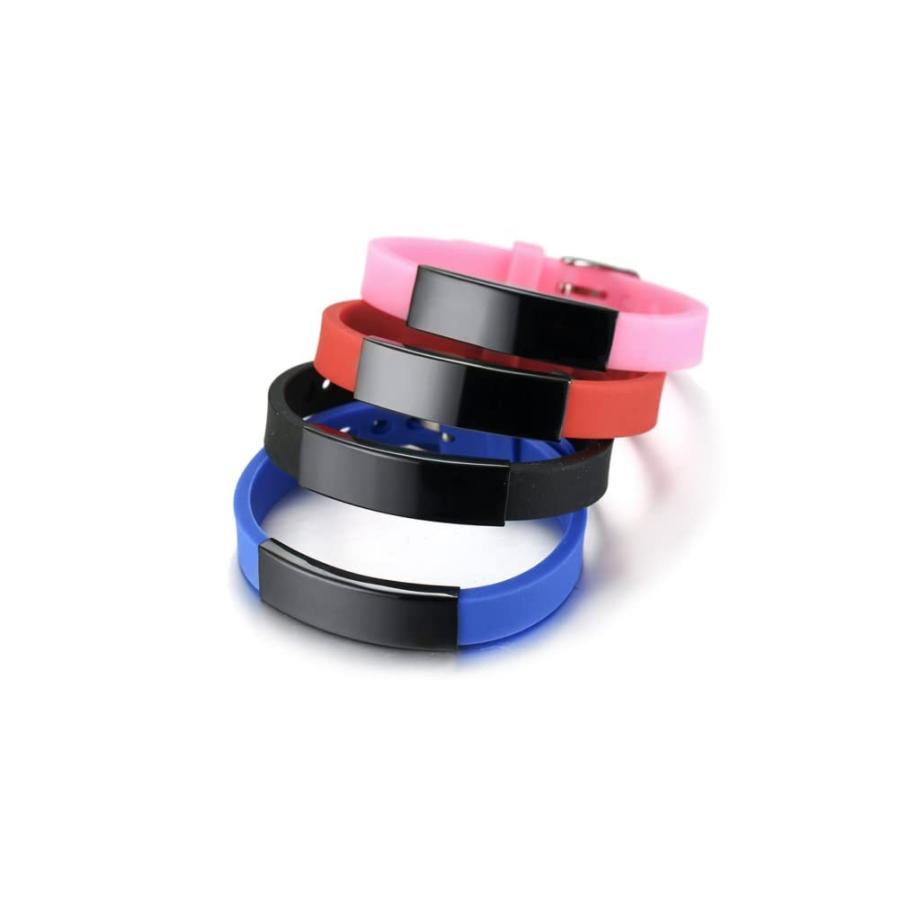海外輸入 SHNIAN Rubber with Titanium Steel Wristbands Adjustable to 8.66 並行輸入品