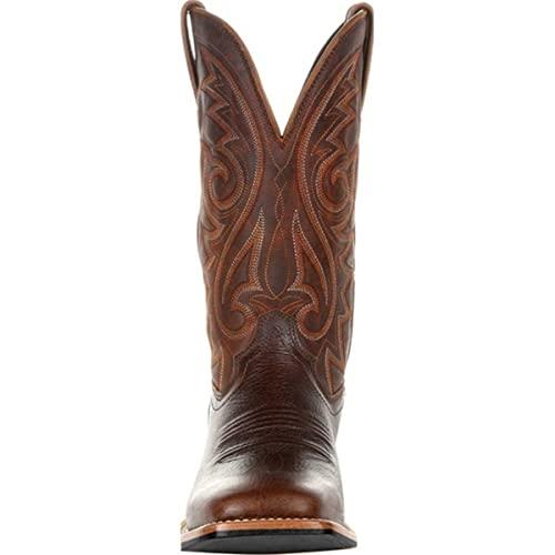【並行輸入品】DBECK Western Cowboy Boots for Men Knight Boot Embroidery Equestの画像