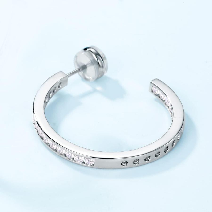 【並行輸入品】ALLNOEL Hoop Earrings Dainty Rainbow Cubic Zirconia Statement Earrin_2