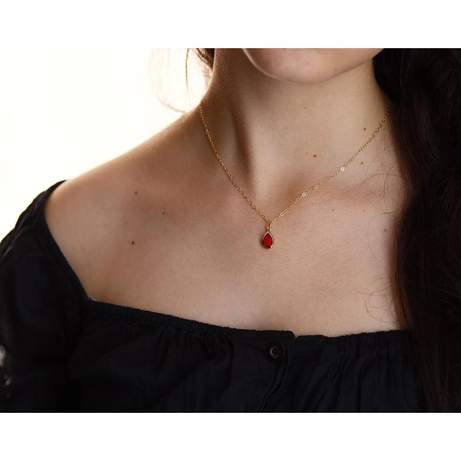 【並行輸入品】Personalized July Birthstone Necklace for Women or Girls with Custom_3
