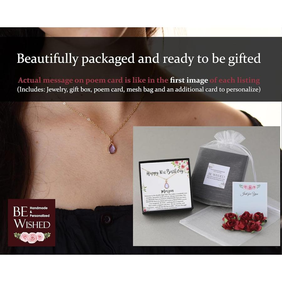 【並行輸入品】Personalized July Birthstone Necklace for Women or Girls with Custom_6