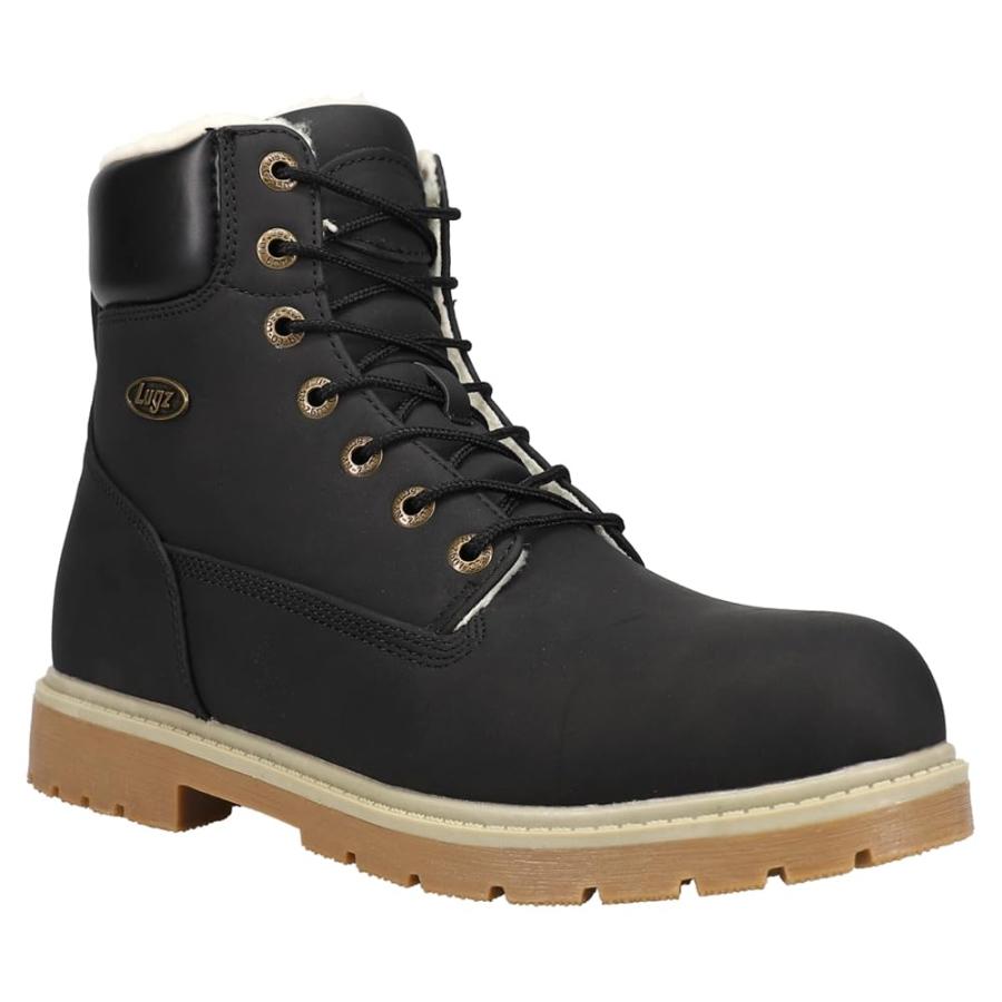 【並行輸入品】Lugz Mens Brace Hi Fleece Lace Up Casual Boots Ankle   Black   Sの画像
