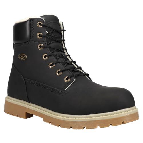 【並行輸入品】Lugz Mens Brace Hi Fleece Lace Up Casual Boots Ankle   Black   Sの画像