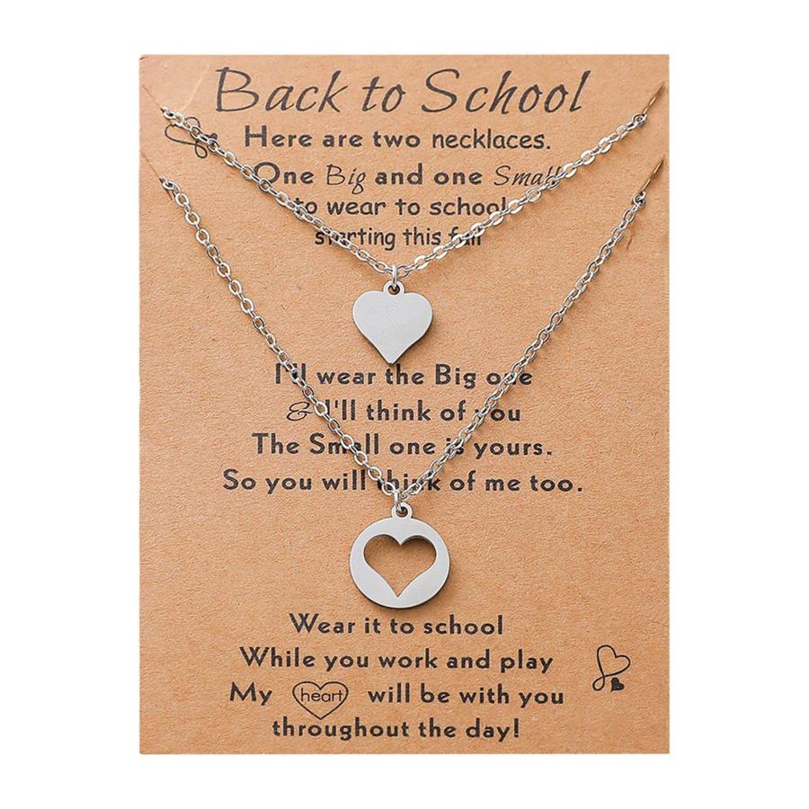 【並行輸入品】Srpe57k1 Mother Daughter Necklace Set of 2 Matching Heart Neckla