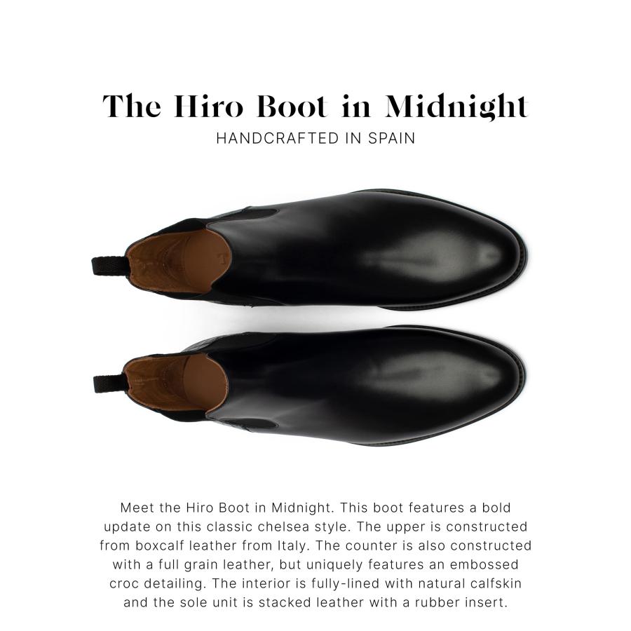 【並行輸入品】TAFT Mens Hiro Chelsea Boot with Italian Boxcalf and Leather Solの画像