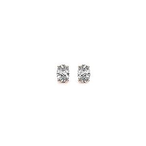 【並行輸入品】Moissanite Earring, 3 TCW Oval Cut Diamond Stud Earring, Martiniの画像