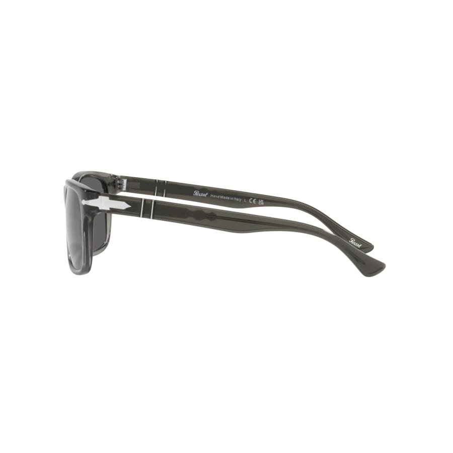 【並行輸入品】Persol PO3048S Rectangular Sunglasses, Transparent Grey/Dark Greの画像