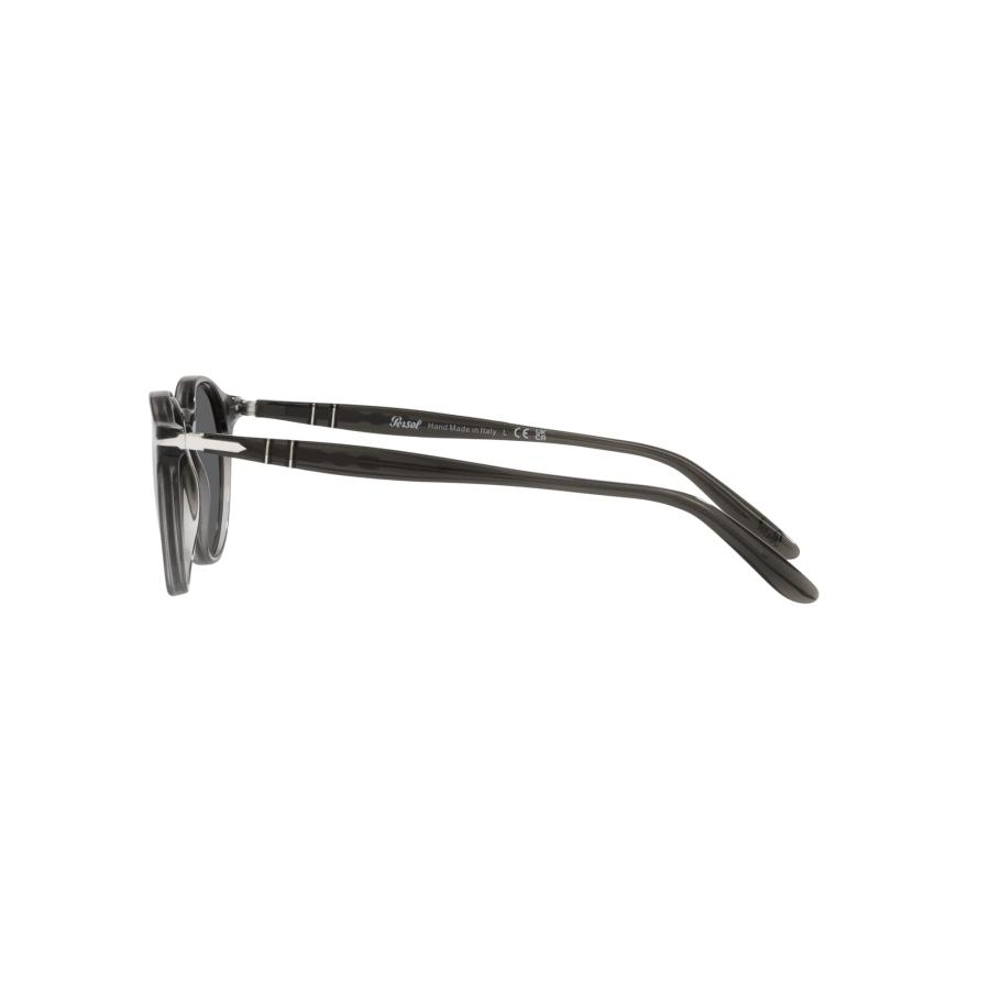 【並行輸入品】Persol PO3092SM Round Sunglasses, Dark Transparent Grey/Dark Greの画像