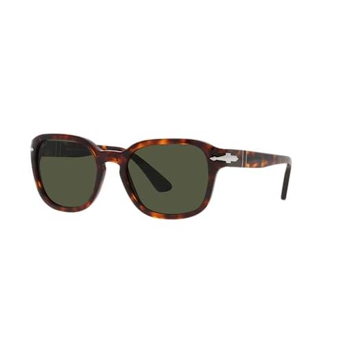 【並行輸入品】Persol PO3305S Square Sunglasses, Havana/Green, 54 mmの画像