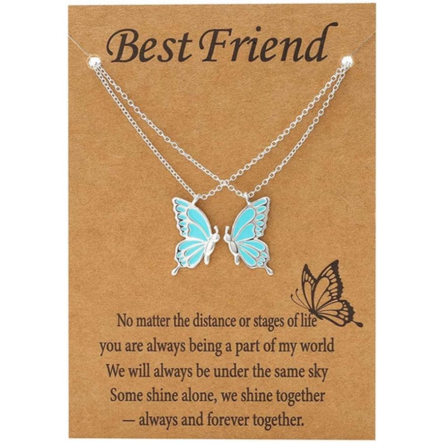 【並行輸入品】Haibinsuo 2Pcs/Set Couple Necklace Decoration Stylish Best Friend BF_2