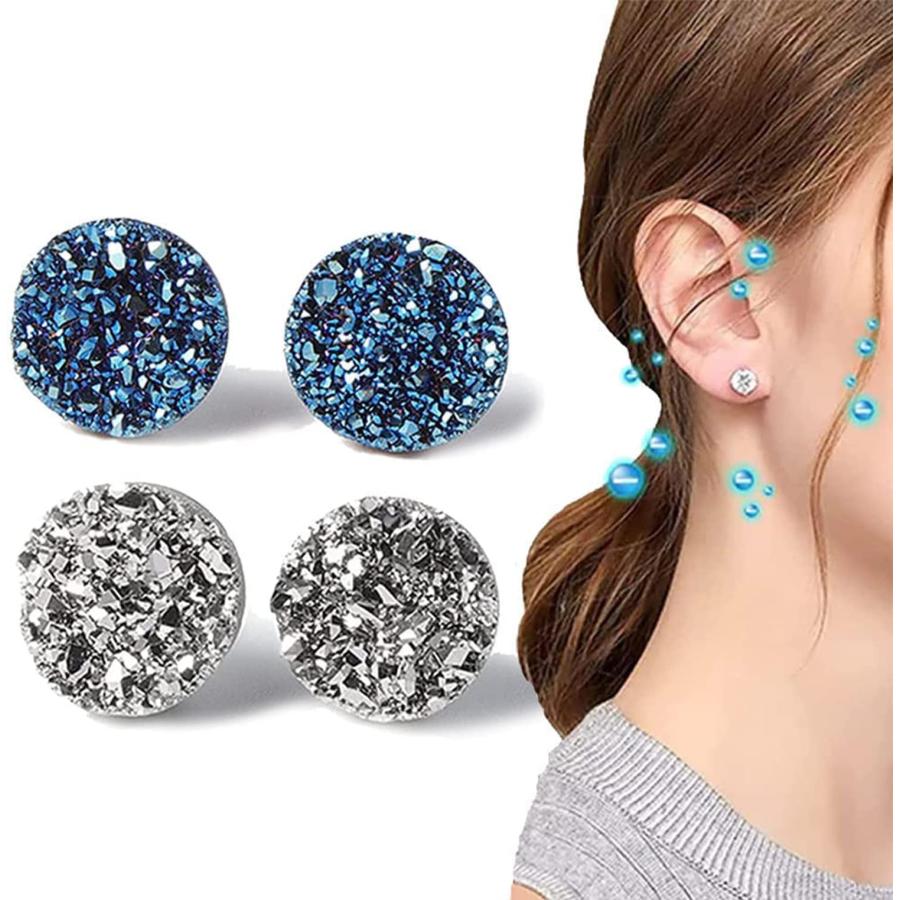 【並行輸入品】Oaiyeie Atheniz Magnetology Lymphvity Germanium Earrings, Amo'Th