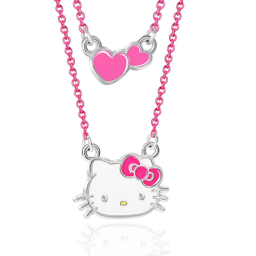 ハローキティ リング＆ネックレスセット 並行輸入品】SALLY ROSE ハローキティ エナメルファッションダブル
