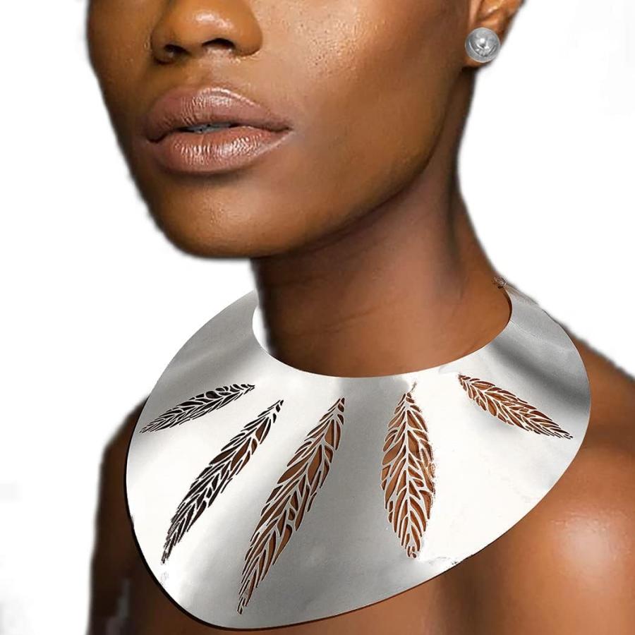 Barode アフリカンネックレス レディース ゴールドチョーカー