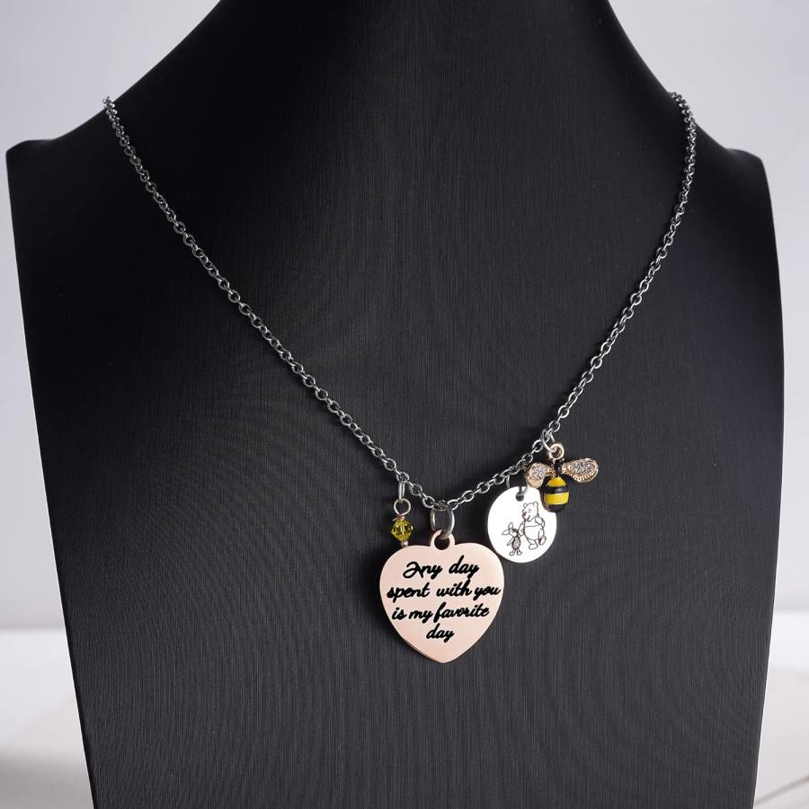 【並行輸入品】くまのプーさん ネックレス インスピレーションギフト 友情ギフト プーさん ベア 誕生日 女性 親友 ティーン ガールズ ギフト BFF_2