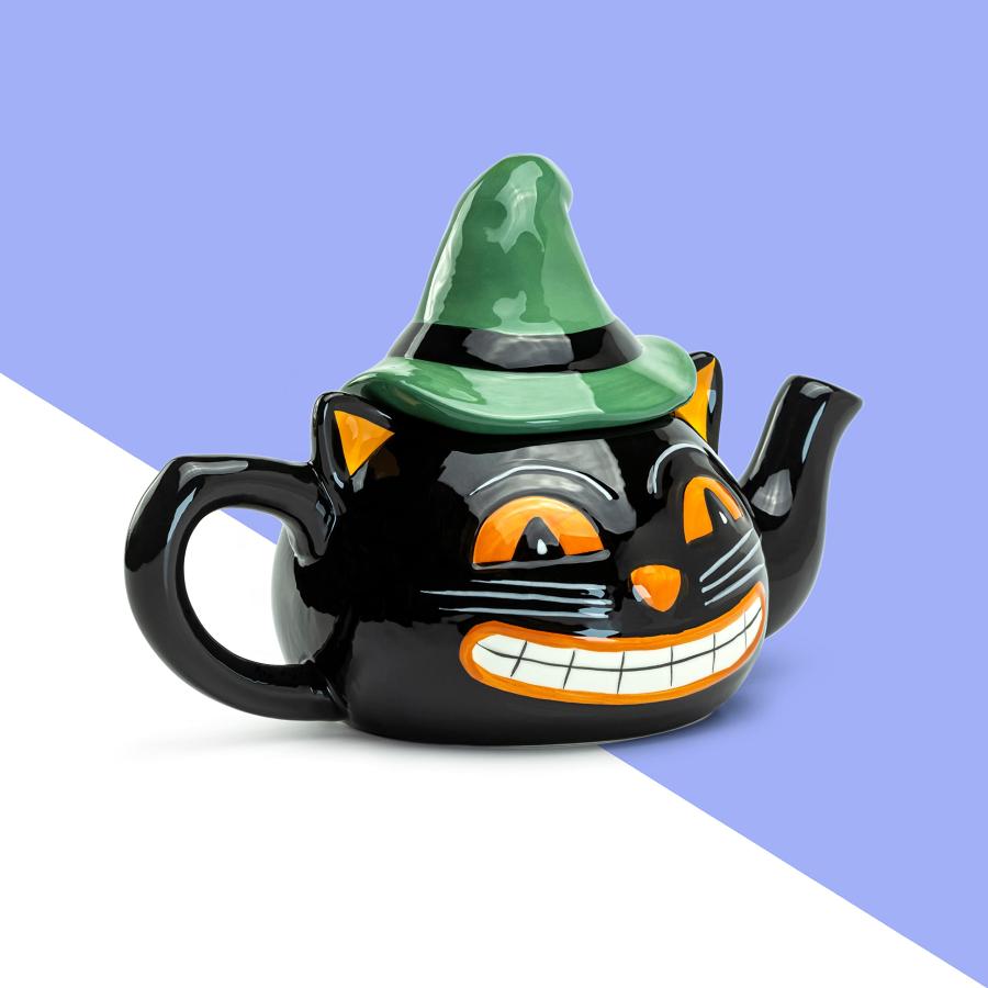 【並行輸入品】Grace Teaware ハロウィン 黒猫ティーポット Grace Teaware Halloween Black Cat Te_5