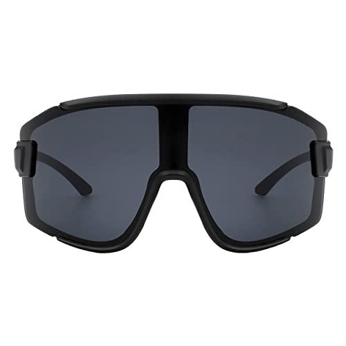 【並行輸入品】PASTL Mens Shield Wrap Around Sunglasses Oversized Sports Shadesの画像