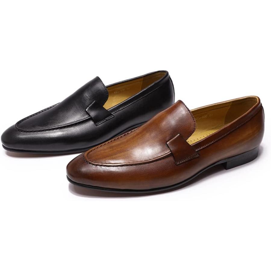【並行輸入品】Men's Genuine Leather Handmade Business Casual Shoes 125-102 Loafers_3