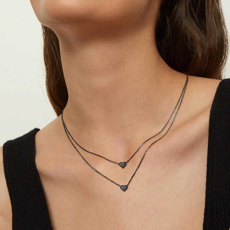 並行輸入品】ChicSilver 925スターリングシルバー ハートイニシャル