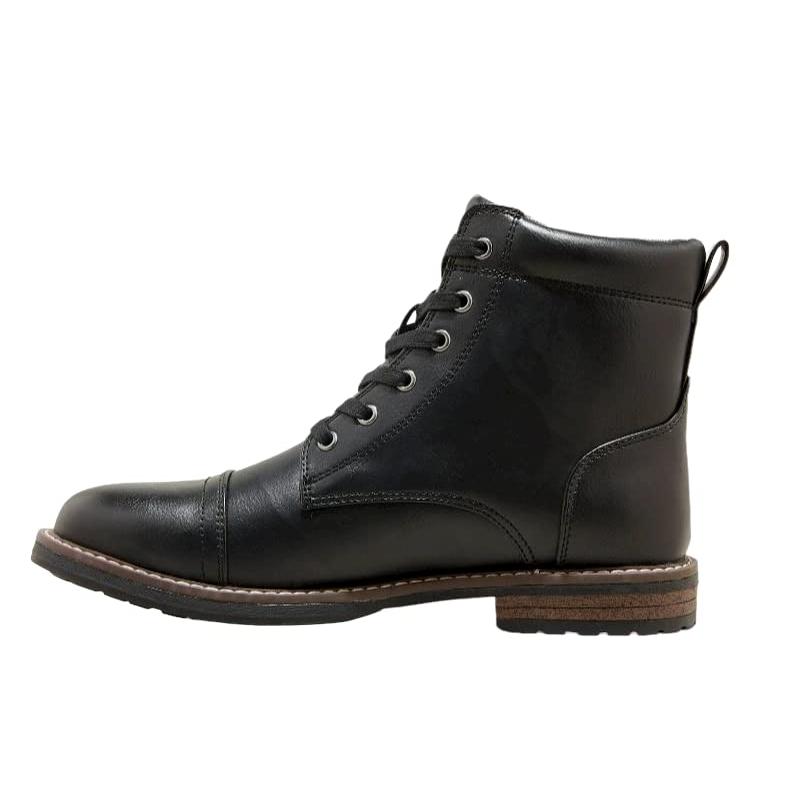 【並行輸入品】Goodfellow & Co Men's Jeffrey Cap Toe Combat Boots Black Size 9.の画像
