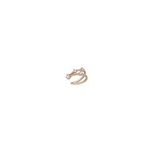 【並行輸入品】Dainty Double Ear Cuff, 14K Gold wrap 0.08CTW (HI SI) Diamond Piの画像