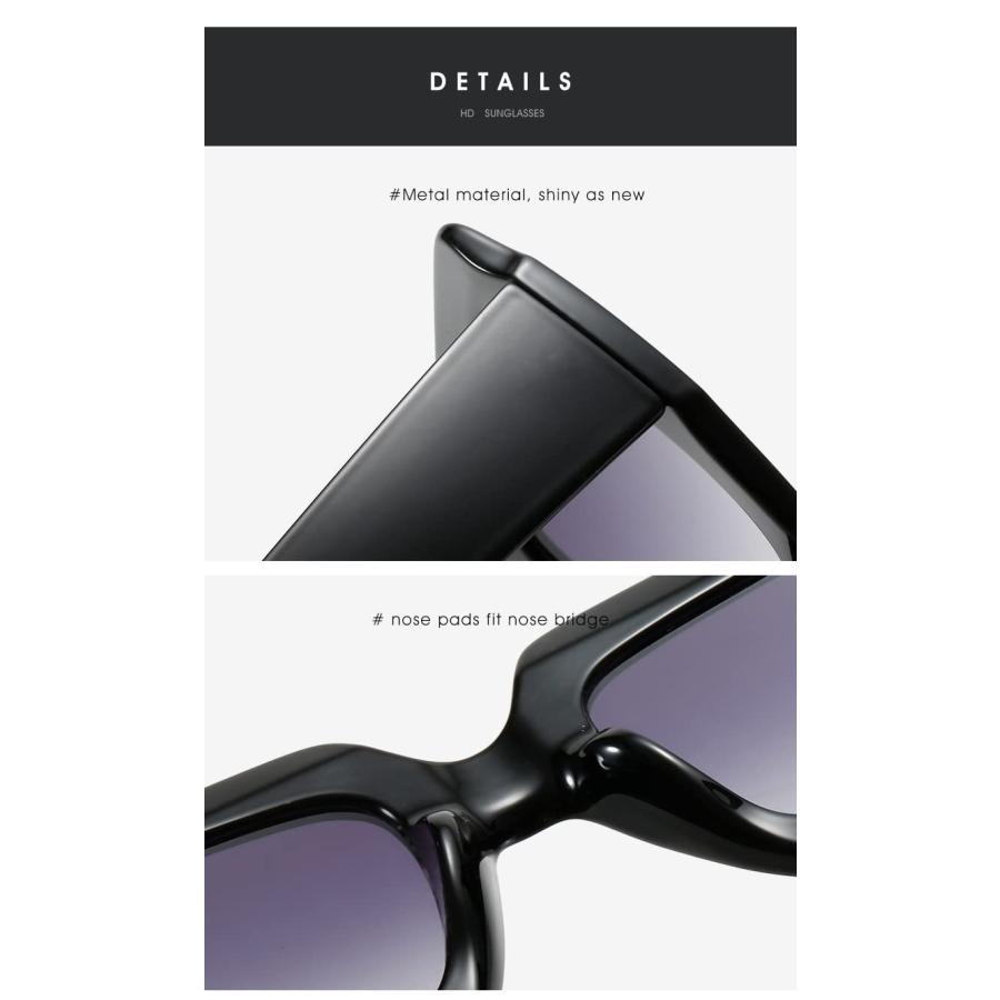 【並行輸入品】GAOXIN Large Frame Square Candy Color Decorative Sunglasses forの画像