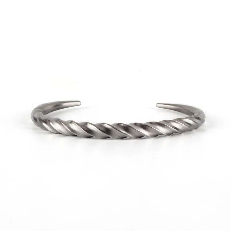 【並行輸入品】Zhubobo 7 Inch Stainless Steel Mens Vintage Mobius Horn Cuff Ban